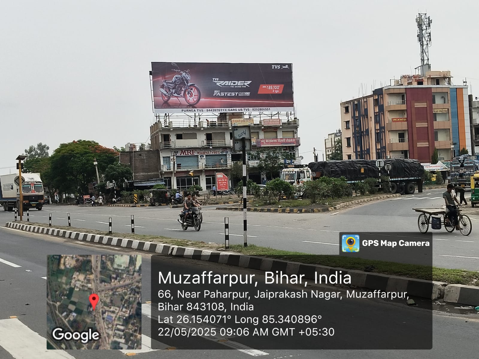 TVS Raider hoarding, Muzaffarpur